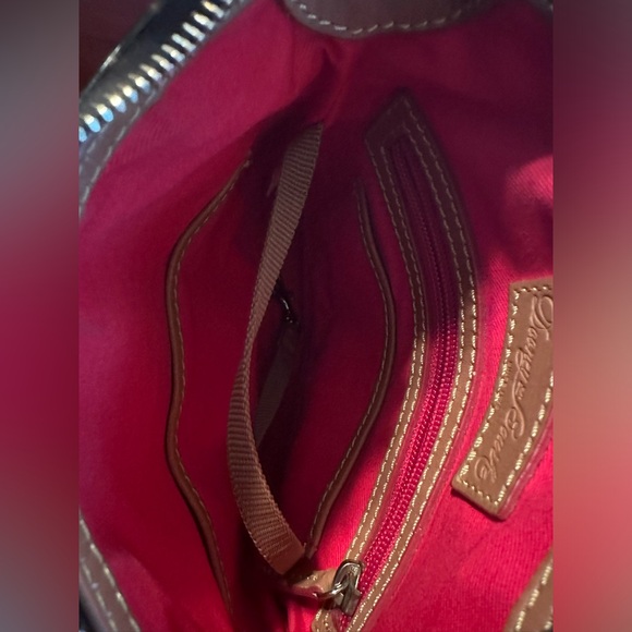 Dooney & Bourke Monogram 1975 DB75 Coated Canvas Leather Trim Crossbody Bag - Picture 7 of 7